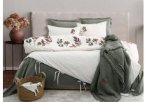 Постельное белье Washed Cotton Saheser - Paula Haki с покрывалом пике (Турция), евро